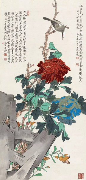 314  于非闇? 牡丹富贵图