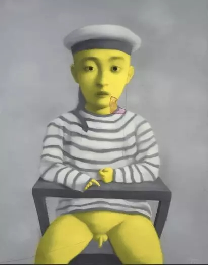 2002年作 小海军 布面 油画 190×150cm