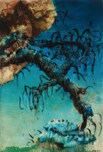 1993年 中国风景 布面 油画   194×130cm