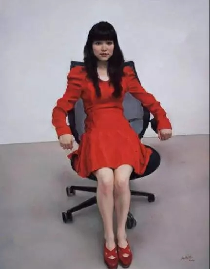 2011年作 女孩之二 布面油画 160×120cm