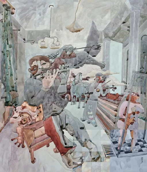 曹力（b.1954） 笛声 1991年 
