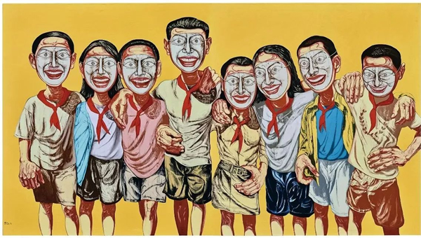 曾梵志 · 《面具系列》 ·  1996年作