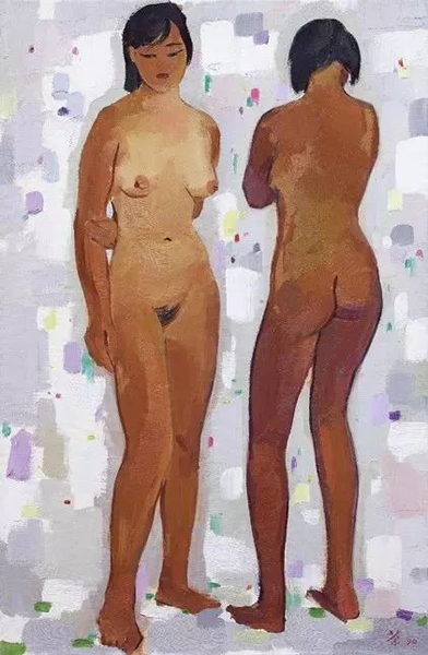 吴冠中 · 《姐妹》 ·  1990年作