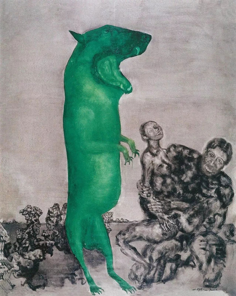 周春芽 · 《月下情人》· 1997年作