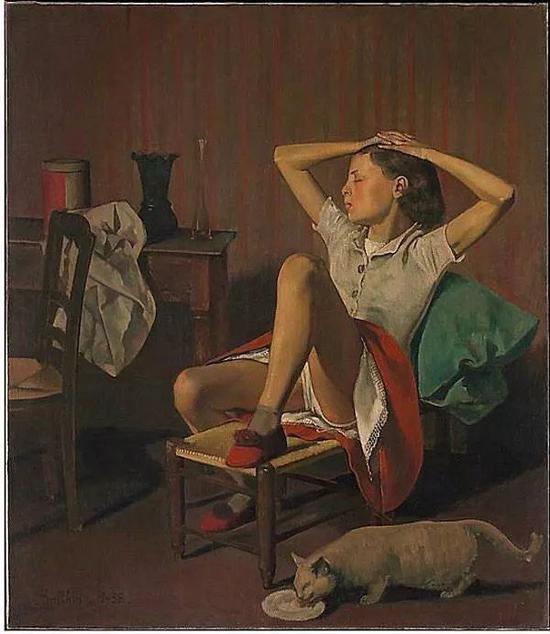 Ͷ˹Balthus ɪɯ֮ΡThrese Dreaming1938ꡣ ? 2017 Artists Rights Society ARS New York Courtesy the Metropolitan Museum of Art