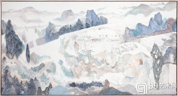 柴一茗《如梦令》 74×139.5cm 纸本水墨 2017