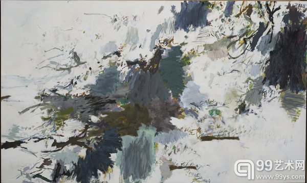 黄渊青《无题2014-11》 150×250cm 布上丙烯 2014