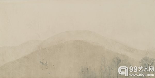 丁小真《看山—29》 120×240cm 纸本设色 2014