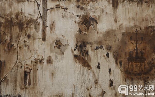 井士剑《九溪烟云》 250×400cm 布面油画 2012