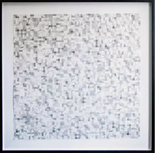 Vera Molnár的作品《保罗·克莱（Paul Klee）（搜索保罗·克莱）》，1971.