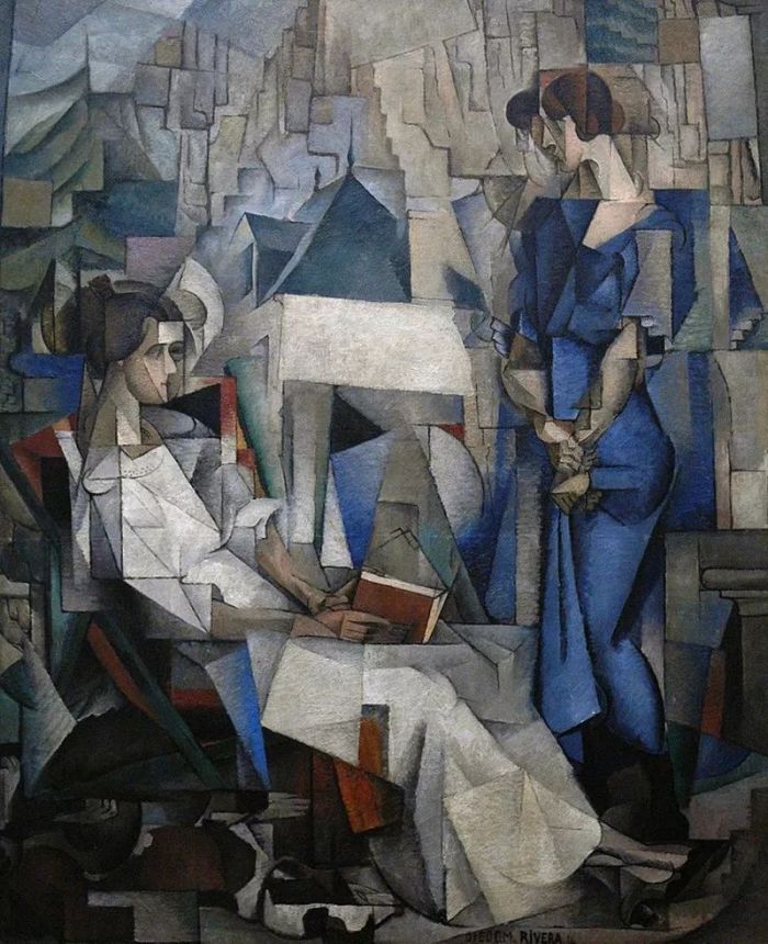 里维拉《Two Women》，1914年