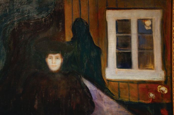 Moonlight，（局部）Edvard Munch，1893，摄影：苏也