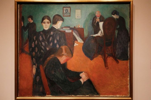 Death in the Sickroom，Edvard Munch，1893，摄影：苏也