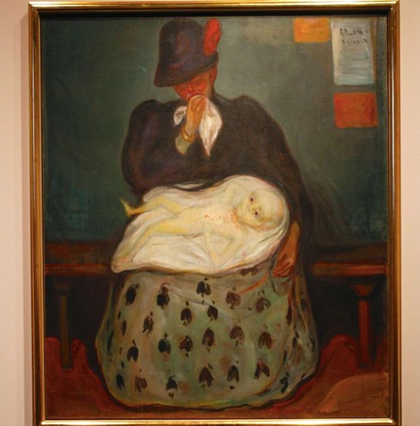 Death of the Child，Edvard Munch，1915，摄影：苏也
