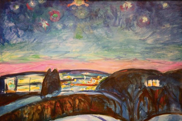 Starry Night（局部），Edvard Munch，1922-24，摄影：苏也