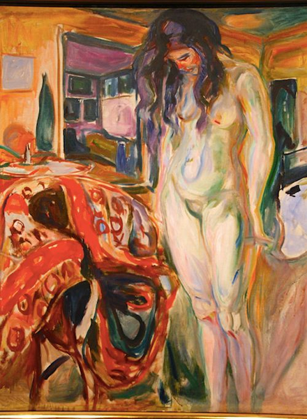 Model by the Wicker Chair，Edvard Munch，1919-1921，摄影：苏也