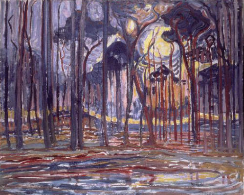 蒙德里安 - Woods near Oele，1908