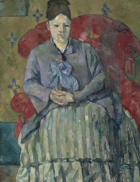 Madame Cézanne in a Red Armchair by Paul Cezanne, 1877. Museum of Fine Arts, Boston. Bequest of Robert Treat Paine, 2n