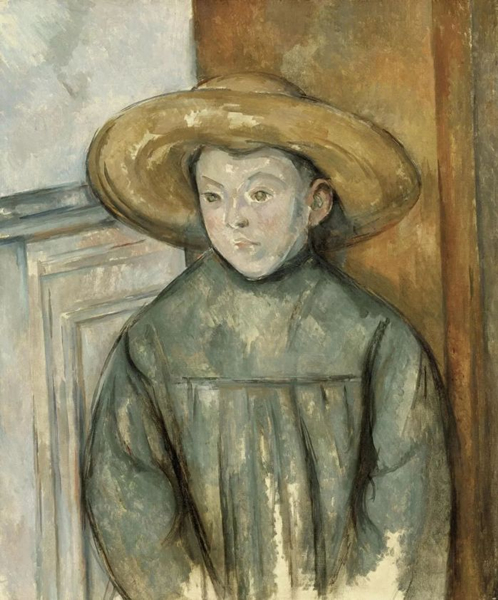 Child in a Straw Hat by Paul Cézanne 1896