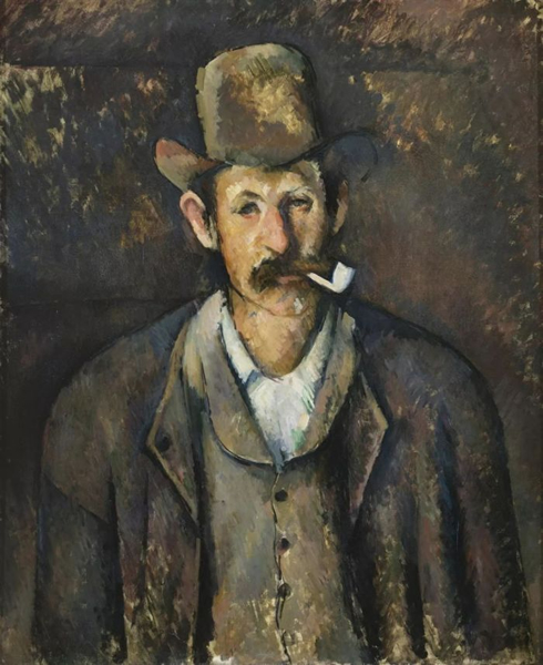 Man with Pipe by Paul Cézanne 1891-6