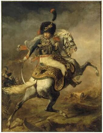 《马背上的皇家军官》（Officier de chasseurs à cheval de la garde impériale chargeant），展于1812年沙龙