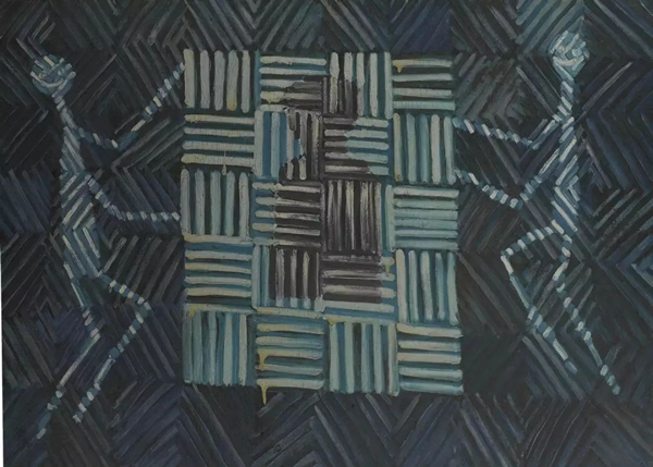 张隆 肖像权 布面油画 80×110cm 1985