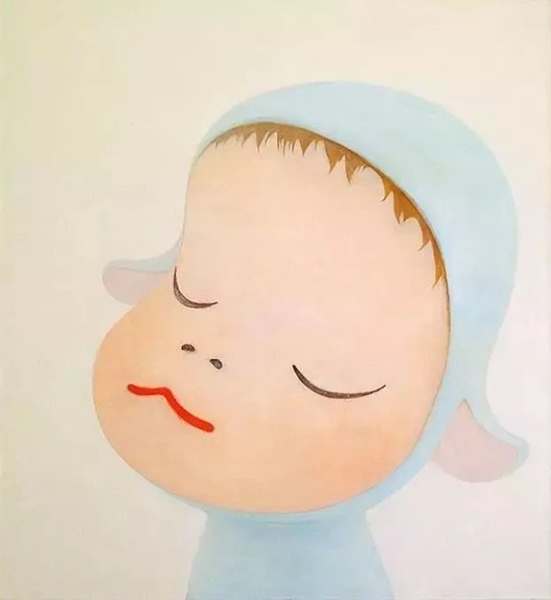 奈良美智《Blue sheep》，1999年