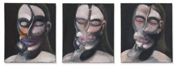 弗朗西斯·培根 《三幅肖像画习作》油彩 铅笔 画布1976年作