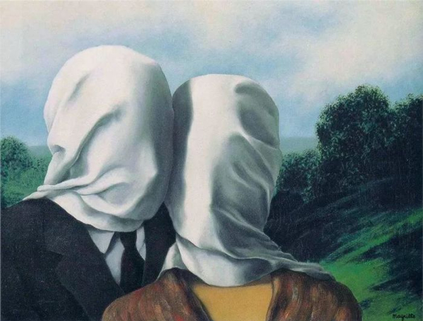 《恋人，一号》，The Lovers I，René Magritte ，1928