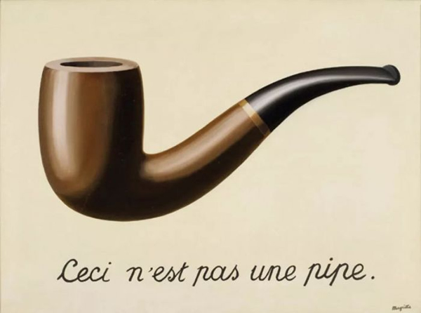 《图像的反叛》The Treachery of Images，René Magritte，1929