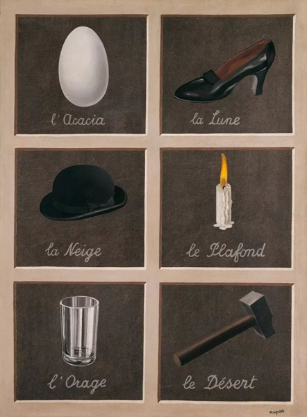 《梦的解释》The interpretation of dreams，René Magritte，1936