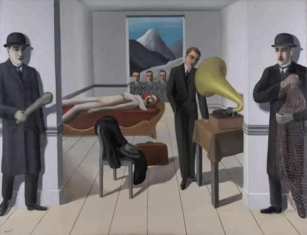 《刺客的威胁》The menaced assassin，René Magritte，1927