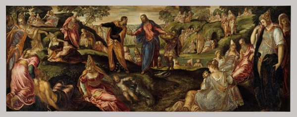 Tintoretto, The Miracle of the Loaves and Fishes, 《面包和鱼的奇迹》, 1545-1550