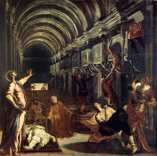 Tintoretto, Finding of the body of St Mark, 《圣马可遗体的发现》, 1562-1566