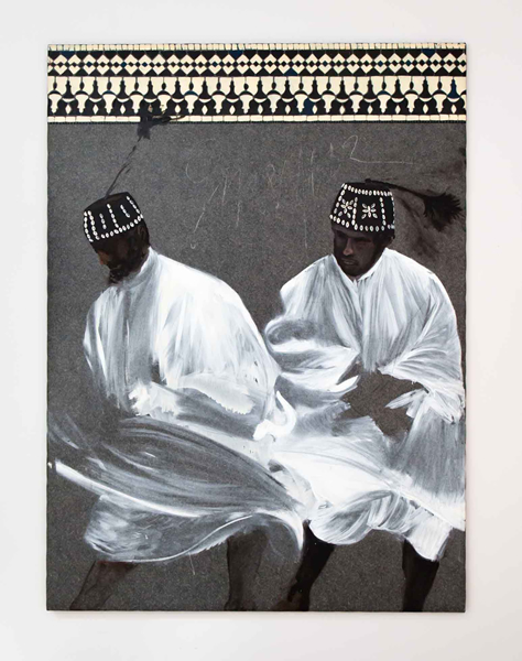Aldo Mondino, Gnawa, 1997, 油毡油画， 190 x 140 cm