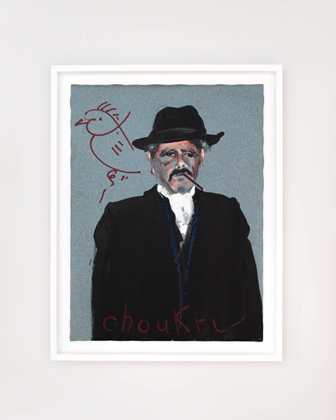 Aldo Mondino, Choukri, 1996, 油毡油画, 120 x 90 cm