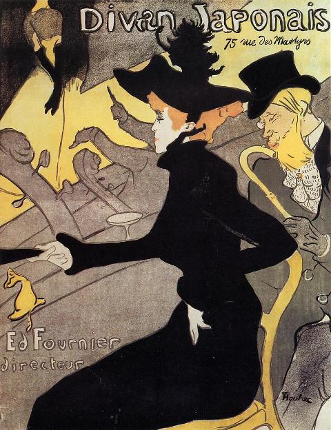 亨利·德·图卢兹·罗特列克，《Le Divan Japonais》，1892