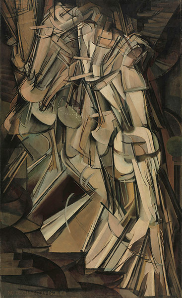 马赛尔· 杜尚，《下楼的裸女2号》，1912