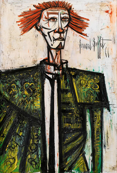 贝尔纳·布菲（Bernard Buffet）《小丑》