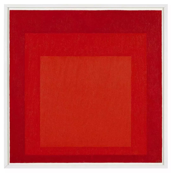 约瑟夫·埃布尔斯（Josef Albers）《向方形致敬习作》