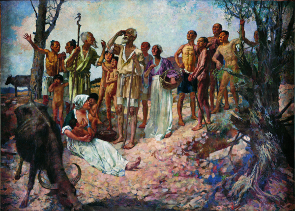 《傒我后》 1930-33年 230x318cm 油彩布本 徐悲鸿纪念馆藏