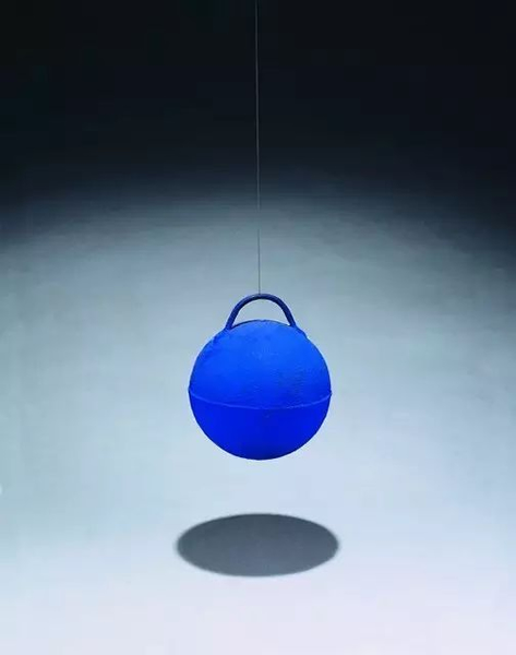 Untitled Blue Planetary-relief, Work created by Yves Klein in 1961 -Posthumous edition from 2015