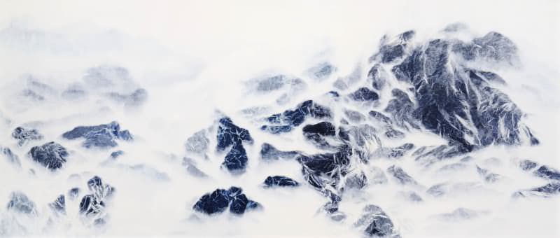 吴季璁《Cyano-Collage 16》，世界画廊代理。图/取自Art Basel。