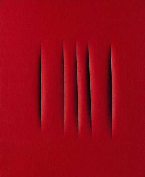 卢齐欧?封塔纳（Lucio Fontana）《空间概念，等待》