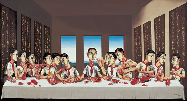 曾梵志《最后的晚餐》2001年