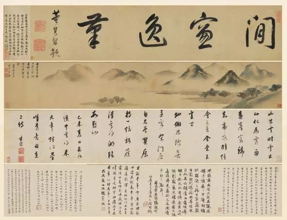 董其昌之《仿米芾〈烟江迭嶂图书画卷〉》