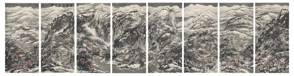 葳蕤雪意江南 2013年 295×1152cm