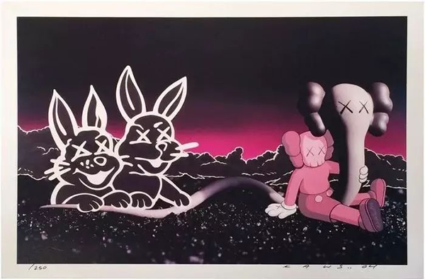 《Undefeated Billboard》,膠版印刷,48.26×66.04cm,2004年