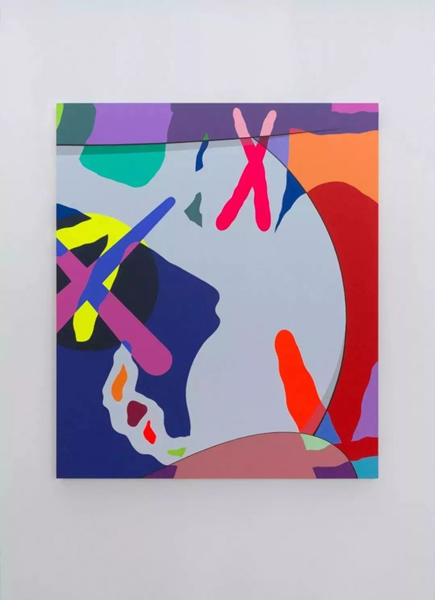 《NTY》,布面丙烯,213.4×182.9cm,2018年