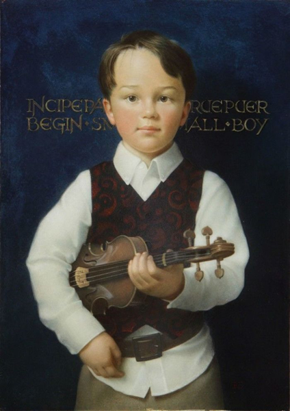 Koo Schadler, Boy with Violin J. Cacciola Gallery